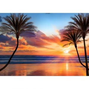 Bowetile 5D Paysage Diamond Painting, Kit Complet DIY Plage Diamant Painting, Peinture Diamant Adulte Plage, Point de Croix Strass Cristal Paysage Plage Pour Décoration Murale 40x30 cm (Bowetile Direct, neuf)