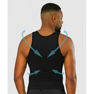Curveless D&eacute;bardeur Correcteur de Posture Homme | Anti Mal de Dos | Redresse Dos et Epaules |Compression | Maillot de Corps | (Curveless, neuf)