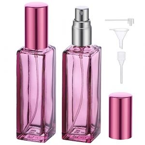 Segbeauty Vaporisateur Parfum Vide, 2 Pi&egrave;ces Parfum de Poche 20ml, Vaporisateur de Sac Rechargeable, pour Voyage, Date, Travail, Vacances (Violet) (Seg-Beauty, neuf)