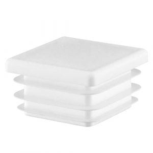 EMFA Bouchon Tube Carré 100x100 mm Blanc – Embout à Lamelles en Plastique – Capuchon 10x10 cm – Lot de 10 (EMFA GmbH, neuf)