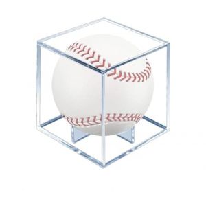 Pr&eacute;sentoir pour balle de baseball,vitrine acrylique,Anti-UV boite transparente，cube plexiglas，bo&icirc;te de rangement sp&eacute;cial sport,Convient &agrave; la bo&icirc;te d'affichage officielle d&eacute;dicac&eacute;e du baseball（8x8x8cm） (qiaoyishang, neuf)