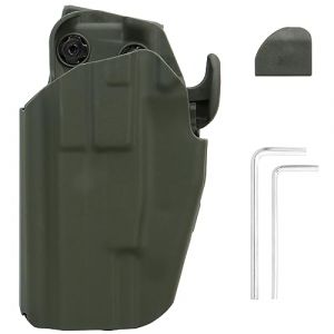 ACEXIER Étui Tactique de Pistolet Gauche Droit pour G1ock 17 20 21 22 31 / H & K VP40 45 / S & W M & P 22 45 9mm / S1GP225 / Taurus PT24 PT809 PT840 (Left-Green) (BOXUN-FR, neuf)