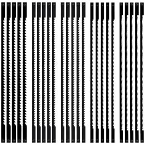 Ensemble de 25 Lames de Scie &agrave; Chantourner &agrave; 10/15/18/20/24 Dents 127 mm Lames de Scie &agrave; Chantourner pour Scier le Bois le Plastique la Mousse les M&eacute;taux Tendres (Hopesing, neuf)