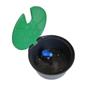 Jardibric - Bouche d'Arrosage de Jardin avec Vanne Anti-Gel D&eacute;montable - Polypropyl&egrave;ne R&eacute;sistant - Raccord Rapide - Installation Enterr&eacute;e ou Hors Sol - 205 x 210 x 115 mm (Jardibric, neuf)