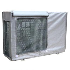 Housse Climatiseur Ext&eacute;rieur, Housse Pompe a Chaleur en Tissu Oxford 600D, Imperm&eacute;able et Anti-Poussi&egrave;re, Protection Solaire, pour Unit&eacute;s Ext&eacute;rieures, Utilisation en Toutes Saisons(Gray,100x80x43 cm) (WANG MJAQ, neuf)