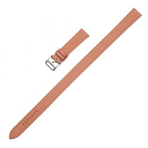 NKCVEZBW Bracelets de Montre Epsom en Cuir de Vache, Bande Double Tour Compatible avec Hermes Cape COD W047614/025690 LadyWW00(Brown with Clasp,17mm) (zhilirongxiang, neuf)