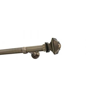 Sento 25mm Kit de tringle a rideau Metal Fixation murale Laiton Antique 200 cm (1x200cm) BAROCCO (sento-shop, neuf)