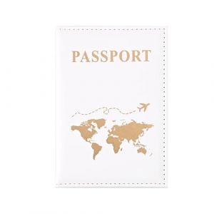 gvivej Étui pour passeport, noir, organiseur de passeport, étui de passeport, étui de passeport, étui de passeport, étui de passeport, support pour passeport, pour cartes de crédit, carte d'identité, (LNS-EU, neuf)