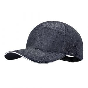 PivotWing Impermeable Casquette Homme Femme, Anti UV Upf50+ Casquettes De Baseball Homme Femme, Réfléchissante Réglable Non-Structuré Chapeau Casquette Running Golf Sport, Marine One Size (PivotWing Direct, neuf)