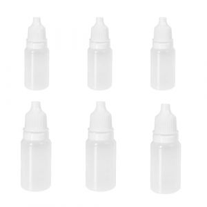 EAVUYIS Flacon Pipette, 6pcs Flacons Plastique, Flacon Vide, Flacon Souple, Bouteille De Colle Vide, Bouteille De Précision, pour Colle lubrifiant Peinture et Encre à l'alcool (5ml/10ml) (LI ZHONGCHEN OUZHOUDIAN, neuf)