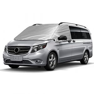 Housse de Protection de Pare-Brise Remplacement pour Mercedes-Benz Vito W447 2015-2022, Couverture Enveloppe de Pare-Brise Avant, Protection Solaire Contre la Neige Givre Poussière Soleil (JinsenTGG, neuf)
