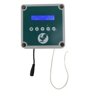 Okuyonic Kit de Moteur de Porte de Poulailler électrique, Minuterie Programmable IP44 étanche 100-240V ABS Ouvre-Porte Automatique de Poulailler avec Télécommande pour la Ferme (Prise UE) (Qixiace, neuf)