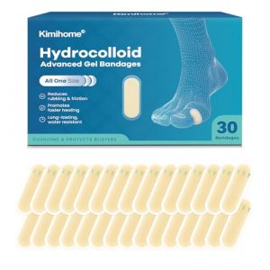 Kimihome 30 pi&egrave;ces pansement ampoule pied &ndash; bandages en gel pour talon, orteils &ndash; Pr&eacute;vention des ampoules pour les voyages &ndash; Coussinets r&eacute;sistants &agrave; l'eau (Spot Pack) (Kimihome EU, neuf)