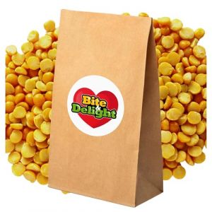 Bite & Delight 25kg Pois Cass&eacute;s Jaunes &ndash; Pois Jaunes Demi-S&eacute;ch&eacute;s, Pisum Sativum, L&eacute;gumineuses Riches en Fibres pour Soupes, Pur&eacute;es, P&acirc;t&eacute;s et Rago&ucirc;ts, Convient aux R&eacute;gimes V&eacute;g&eacute;tariens et V&eacute;ganes (Bite & Delight, neuf)