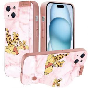 nurkorki Wrist Strap Coque pour Samsung Galaxy S25 5G 6,7",Etui Silicone avec Dragonne Bracelet Support,Ultra-Mince Antichoc TPU Mignon Ours Bear Cartoon Anime Motif Kawaii Design Housse,Pink (Mahood GO Floral LTD, neuf)