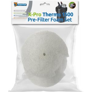 Superfish X-Pro Thermo 1000, 1500 et 2000, Set de Filtration, Mousse Pr&eacute;filtre et Cartouche de Charbon Actif (Pr&eacute;filtre X-Pro Thermo 1500) (L'Aquarium, neuf)