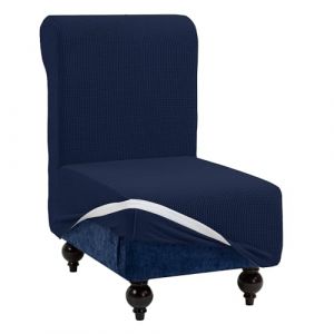 TIANSHU Housse Clic Clac Extensible, Housse de Canapé Clic Clac 1 Place Ajustable élastique Jacquard Canapé-lit Housse Protection(1 Place, Bleu Foncé) (TIANSHU FR (Trademark registration No 018062900), neuf)