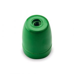AMARCORDS - Douille en porcelaine vintage prise E27 à couleur VERT (AMARCORDS, neuf)