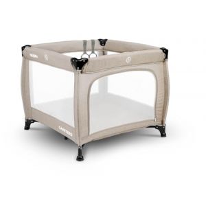 CARETERO - Parc B&eacute;b&eacute; avec Filet Respirant - Parc B&eacute;b&eacute; avec Porte Zipp&eacute;e - Parc Enfant - Petit Parc - avec Sac de Transport - 83x83x71cm - Marron (IKS 2 Group, neuf)