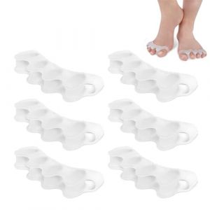 zoerbufan Separateur Orteil, 3 Paires Orthese Hallux Valgus, Ecarteur Orteil pour Hommes et Femmes Soulagement de la Douleur de Jour et Nuit, Correcteur d'Orteil en Gel Soins de Pieds(Transparent) (yonghuimaoyieu, neuf)