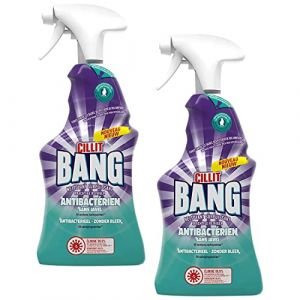 CILLIT BANG Lot de 2 Pistolets de 750 ml Nettoyant Surpuissant Antibact&eacute;rien 75% de plastique recycl&eacute; (E-COSMOS RAPIDE ⭐⭐⭐⭐⭐, neuf)