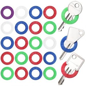 Robin Goods® 20x Capuchons de clés - Couvre-clés colorés pour Une Identification Facile des clés - Marqueurs de clés Ronds - Anneau d'identification de clé Robuste [La sélection varie] (Magicbrands, neuf)