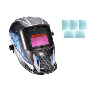 Masque de Soudage, Masque Soudure, Casque de Soudage à Obscurcissement Automatique Alimenté par l'énergie Solaire, Casque de Soudage Semi-fermé Convient au Soudage TIG, MIG, Arc (Win-win Trade, neuf)