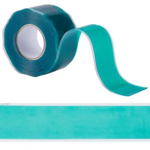 GORGECRAFT 3mX25mm Ruban de Plomberie Auto-Amalgamant Ruban de Silicone Auto-Fusionnant Étanche Ruban D'Étanchéité en Caoutchouc de Réparation Fuites de Tuyau D'Eau Enveloppe D'Isolation, Vert de Mer (GORGECRAFT FR, neuf)