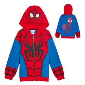 Veste &agrave; capuche zipp&eacute;e d&eacute;guisement pour enfants Spidey et ses amis extraordinaires Miles Morales Ghost Spider ou Spidey, 3-4 ans (Lora Dora, neuf)