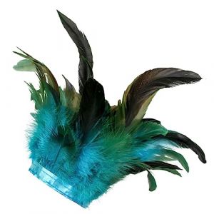JAWSEU Manchette de Poignet Plume, Poignets Plumes, Femmes Bracelets Plumes Bracelet Slap Plume Accessoire D&eacute;guisement Femme Cheveux Accessoires pour Partie Cosplay Femmes Filles (Haptre, neuf)