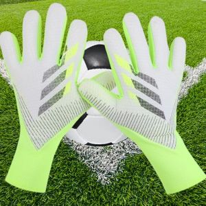 XSQD Respirant Gant De Foot, Gant Gardien Gants Foot Enfant, Adultes Avec Latex &Eacute;pais Antid&eacute;rapant,Taille 7/8/9/10, Id&eacute;al Pour Les Athl&egrave;tes Et Les D&eacute;butants(Vert 7 Taille) (XSQD, neuf)