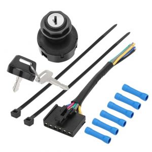 Neiman Contacteur Interrupteur de clé d'alluma 4 positions 6 compatible avec Polaris Ranger 400 500 570 ETX RZR 570-Base ACE 325 500 570 900 broches faisceau de câbles (MATI-POWERSPORTS, neuf)