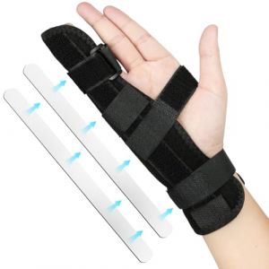 Fefod Attelle De Doigt Pinky, Attelle De Doigt R&eacute;glable 4&egrave;me Ou 5&egrave;me, Attelle Petit Doigt, Attelle Main Droite Gauche, Attelle Doigt Annulaire, Pour Doigts Cass&eacute;s, Fracture Boxeur, Tendinite, Arthrite (Fefod Direct, neuf)