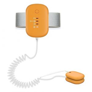 Fesjoy Alarme d'énurésie Filaire pour bébé Alarme Pipi pour garçons Grils Enfants Potty Training Elder Care Batterie intégrée avec Vibration/Son/Vibration et Son 3 Modes d'alarme, Type d'aspiration (Jenex, neuf)