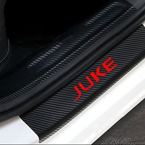 Qirc Protection de seuil de portière de Voiture en Fibre de Carbone - Autocollant décoratif pour seuil de Porte de Voiture Juke - Accessoire de modélisation (Rouge) (AutoWays, neuf)