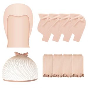 PLULON 3 pi&egrave;ces Halloween chapeau chauve 3 pi&egrave;ces perruques pour femme hommes, Halloween Latex chapeau chauve pour adultes femmes maquillage perruques, costume de Cosplay de f&ecirc;te pour le maquillage (Grocery Mall, neuf)