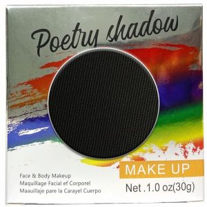 Peinture pour le visage et le corps-30g-Boîte individuelle professionnelle à base d'eau - Peinture pour le visage et le corps - Pour adultes et enfants -Carnaval-noir (BENstore, neuf)