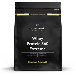 Protein Works - Protéine Whey 360 Extrême | Premium Whey Shake | Apport protéinés | Protéines haut de gamme | 68 Servings | Milkshake Banane | 2.4kg (Slow blow deals, neuf)