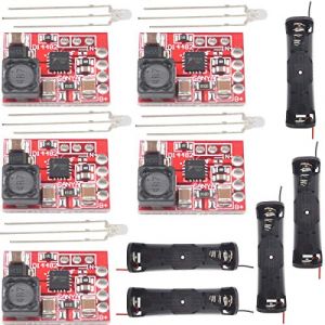 Youmile 5 pièces Module de Charge 18650 TP5000 + 5 pièces Support de Batterie 18650 Module Chargeur 3.6v/4.2v Batterie Lithium ION LiFePO4 Phosphate Carte d'alimentation (YoumileDirect, neuf)