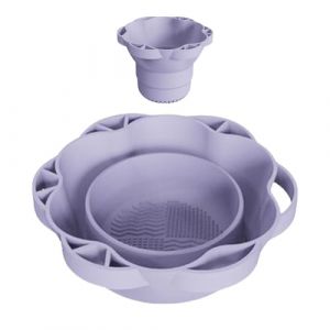 Tapis De Nettoyage Pinceaux De Maquillage | Bol Pour Nettoyer Les Pinceaux De Maquillage | &Eacute;purateur Pliable Avec Support De S&eacute;chage Convient Pour Les &Eacute;ponges S&eacute;chage Tout Air Voyage Stockage Salon (mingia, neuf)