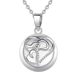 AEONSLOVE Collier Bola de Grossesse avec Chaine, Collier Bola Grossesse Pendentif Maman et bébé pour Femmes Enceinte Bébé Cadeau Original Noel, 114cm Chaîne (Aeonslove, neuf)