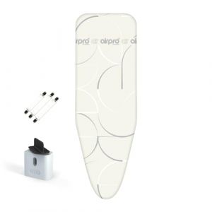 AIRPRO By Widex Housse de planche à repasser 6 couches pour fer a vapeur - Taille S/M universel max 115x39 cm - Plus d'eau sous la table - Repasse jusqu'à 50% plus vite - Made IN Europa (VDM Home Products, neuf)