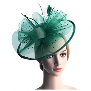 Bibi pour mariage, thé, fête, mariage, cocktail, fête, coiffe de mariage, cocktail, fête, derby chapeau pour femme (Nhainel, neuf)