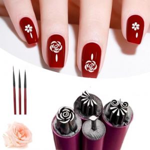 Stylo Tampon Nail Art, Nail Art Stamp Pen, Stylo Tampon Ongle, Tampon Ongle Nail Art, Stylo Pour Ongles Nail Art Pour Fleur Tampon, Stylo Tampon Pour Nail Art Pour La Maison, Salon De Beauté (4pc) (wuhuqimaoshangmaoyouxiangongsi, neuf)