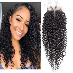 SingleBest Cheveux Brésilienne Lace Closure Humains Closure Bresilienne Perruque (8 pouce) (Toocci, neuf)