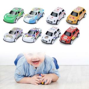 Voiture Friction, Voiture Jouets Cars, 8 Pièces Petites Voitures Jouets Voiture Miniatures Coffret Voiture Jouet Convient aux Enfants de Plus de 3 Ans (Rutte, neuf)