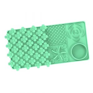 Sharplace Tapis de léchage et d'alimentation Lente en Silicone, Jouet interactif pour Chien, Tapis de reniflage pour Chiots, Petits Animaux, Vert (RT Technology, neuf)