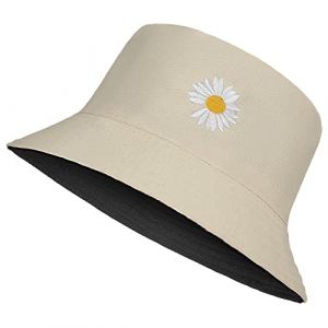 Tuopuda Bob Homme Femme Chapeau de Soleil en Coton Anti-UV Chapeau de Pêcheur Casquettes Visières Outdoor Bucket Hat Été Pliable pour Voyage Plage Jardinier Randonnée Camping, G (GHF-Direct, neuf)