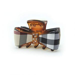 Meilliwish Grosse Grande Belle Les femmes Titulaire de queue de cheval Pince &agrave; cheveux(D105)(White) (Meilliwish, neuf)