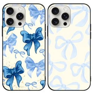 Yomyejisoo [2 Pack Coque pour Samsung Galaxy S9 5,8",Cartoon Cute Kawaii TPU Noeud Bleu Ruban Motif Aesthetic Design Housse,&Eacute;tui de Protection Noir Silicone Bumper Cover (yuhuolai maoyi, neuf)